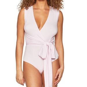 BCBGENERATION
Surplice Wrap Tie Knit Bodysuit